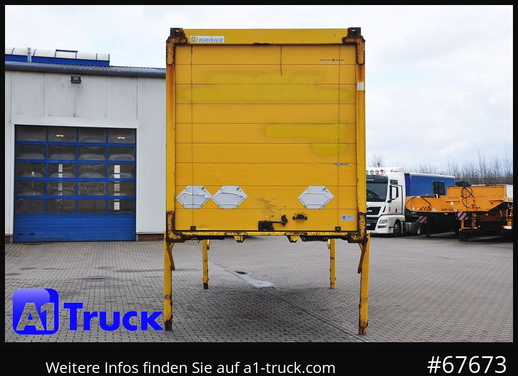 Caja cerrada KRONE WB 7,45  Koffer, BDF Wechselbrücke 2550mm: foto 11