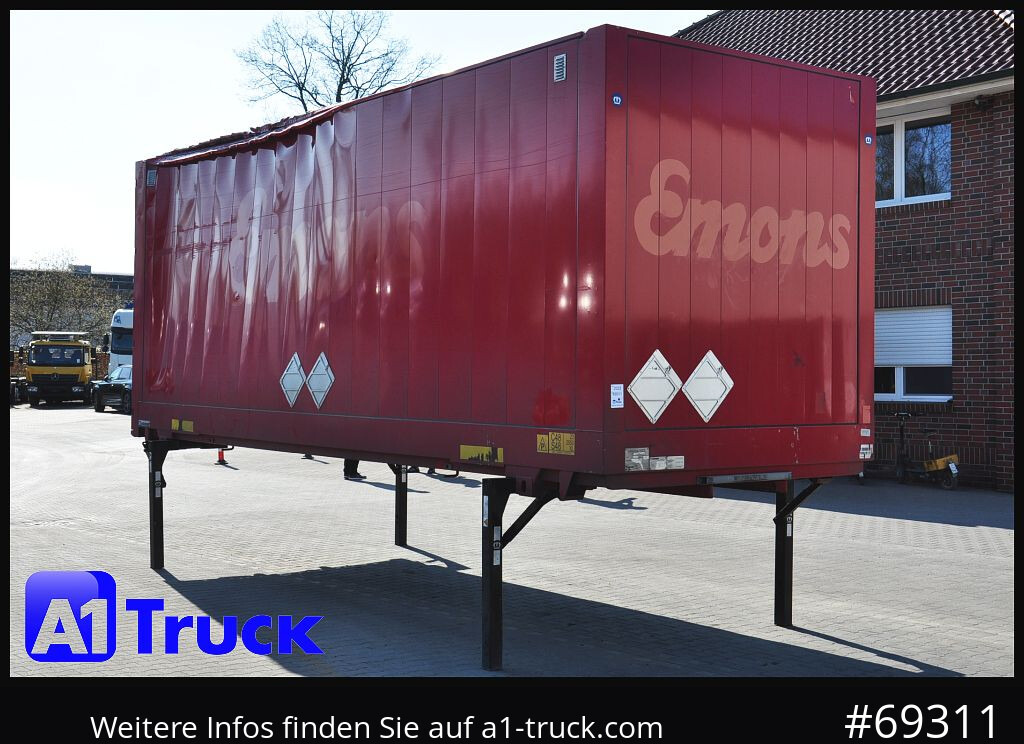KRONE WB BDF 7,45 Koffer,  2770mm innen, beschädigt - Caja cerrada: foto 1 KRONE WB BDF 7,45 Koffer,  2770mm innen, beschädigt - Caja cerrada: foto 1