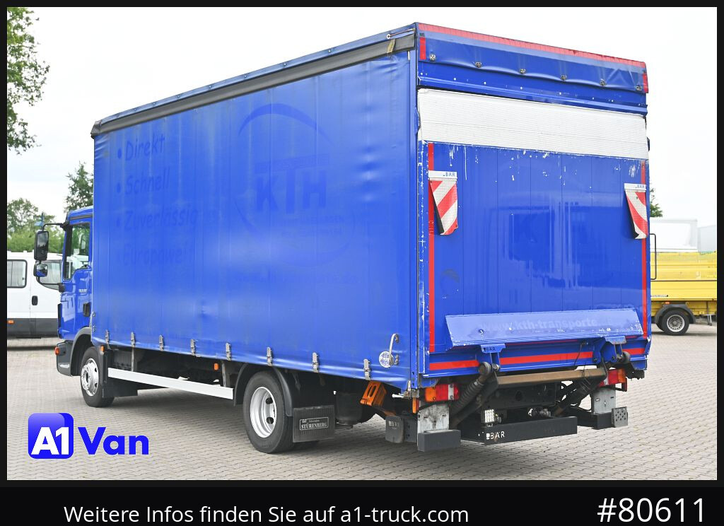 Furgoneta con lona MAN TGL 8.180 4x2 Pritsche Plane, LBW, Klima: foto 9
