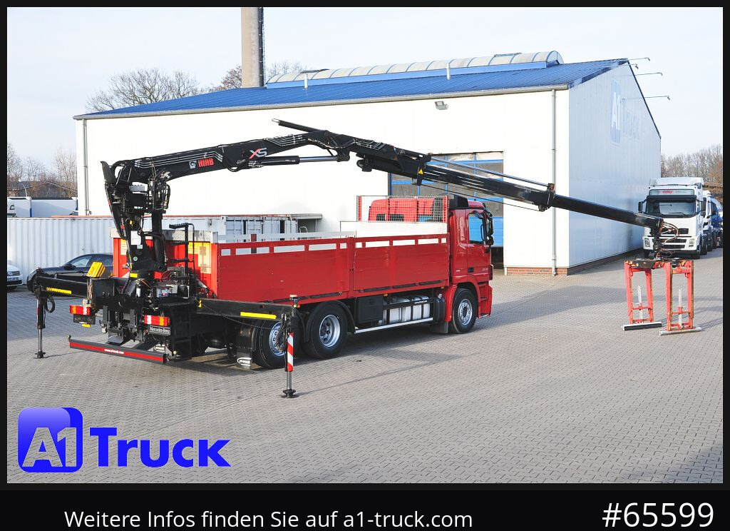Camión caja abierta, Camión grúa MERCEDES-BENZ Actros 2546 MP 3, HIAB Kran, Lift-Lenkachse,: foto 8 Camión caja abierta, Camión grúa MERCEDES-BENZ Actros 2546 MP 3, HIAB Kran, Lift-Lenkachse,: foto 8