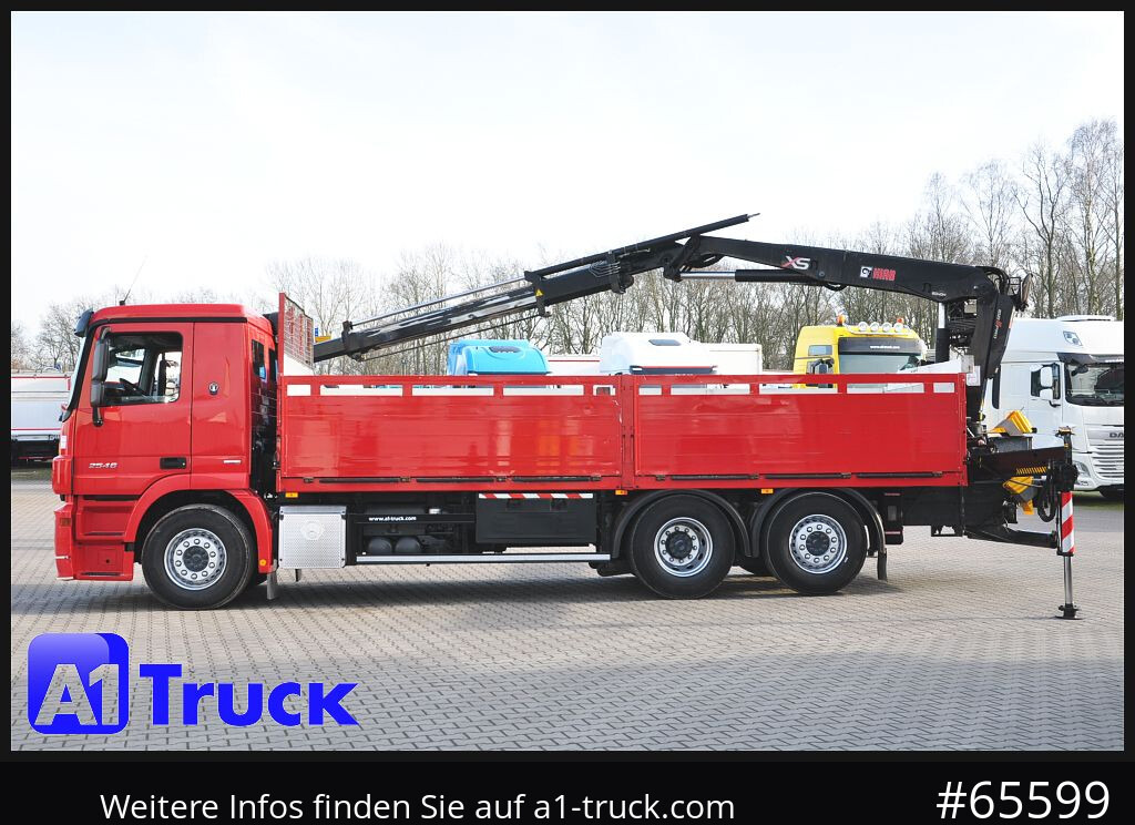 Camión caja abierta, Camión grúa MERCEDES-BENZ Actros 2546 MP 3, HIAB Kran, Lift-Lenkachse,: foto 11 Camión caja abierta, Camión grúa MERCEDES-BENZ Actros 2546 MP 3, HIAB Kran, Lift-Lenkachse,: foto 11