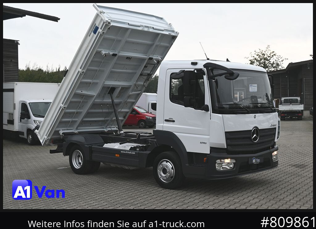 MERCEDES-BENZ Atego 816 Kipper, Ahk,Klima, Meiller, 3-Sitzer - Furgoneta basculante: foto 1 MERCEDES-BENZ Atego 816 Kipper, Ahk,Klima, Meiller, 3-Sitzer - Furgoneta basculante: foto 1