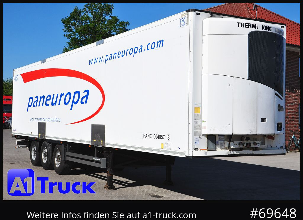 SCHMITZ Rohrbahnen Fleisch, Meat, 4079 Stunden, TK SLX 400 - Semirremolque frigorífico: foto 1 SCHMITZ Rohrbahnen Fleisch, Meat, 4079 Stunden, TK SLX 400 - Semirremolque frigorífico: foto 1