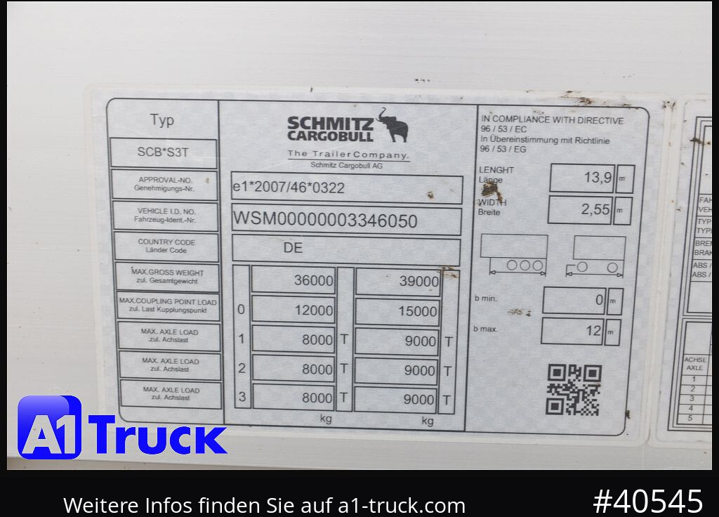 SCHMITZ S01, SPeed Curtain, Getränke VDI 2700, Ladebordwand - Semirremolque lona: foto 4 SCHMITZ S01, SPeed Curtain, Getränke VDI 2700, Ladebordwand - Semirremolque lona: foto 4