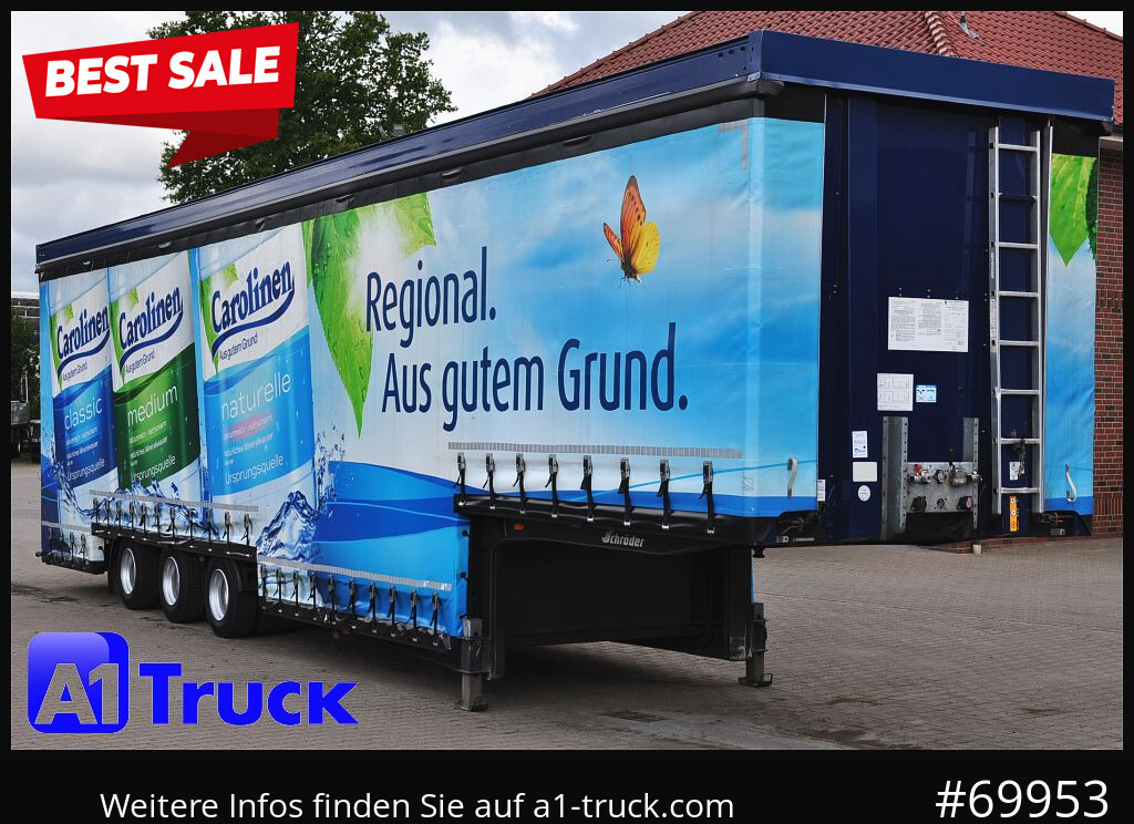 SCHROEDER,WIESMOOR Schröder Jumbo Hubdach, Getränkeauflieger - Semirremolque lona: foto 1 SCHROEDER,WIESMOOR Schröder Jumbo Hubdach, Getränkeauflieger - Semirremolque lona: foto 1