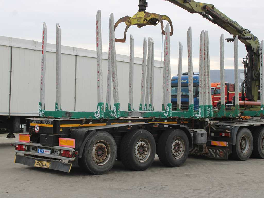 DOLL H3S-14H9, SAF AXLES, 2X LIFT AXLE, EXTENSION - Semirremolque maderero: foto 4 DOLL H3S-14H9, SAF AXLES, 2X LIFT AXLE, EXTENSION - Semirremolque maderero: foto 4