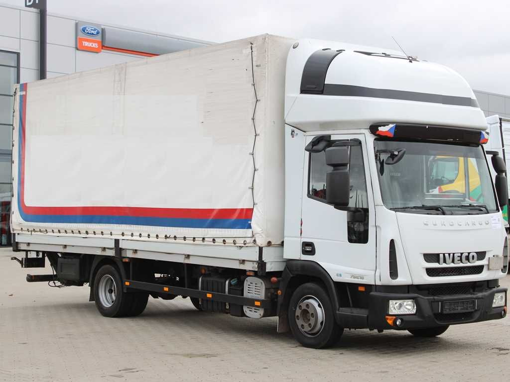 Iveco EUROCARGO 75E18, TAIL LIFT, SLEEPING CABIN - Furgoneta con lona: foto 2 Iveco EUROCARGO 75E18, TAIL LIFT, SLEEPING CABIN - Furgoneta con lona: foto 2