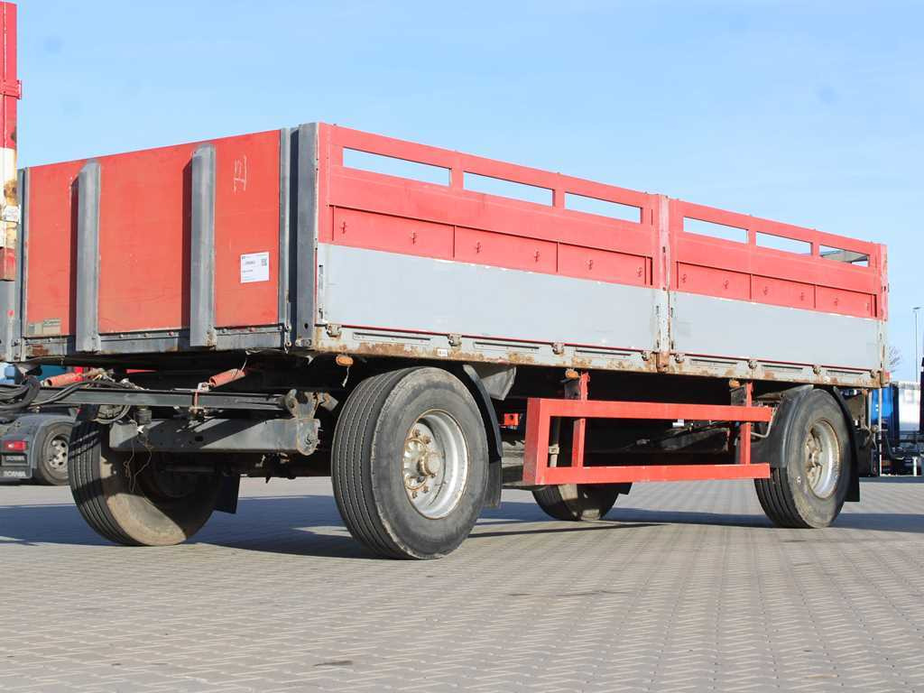 Kögel ANBS, PNEU 80% - Remolque plataforma/ Caja abierta: foto 1 Kögel ANBS, PNEU 80% - Remolque plataforma/ Caja abierta: foto 1