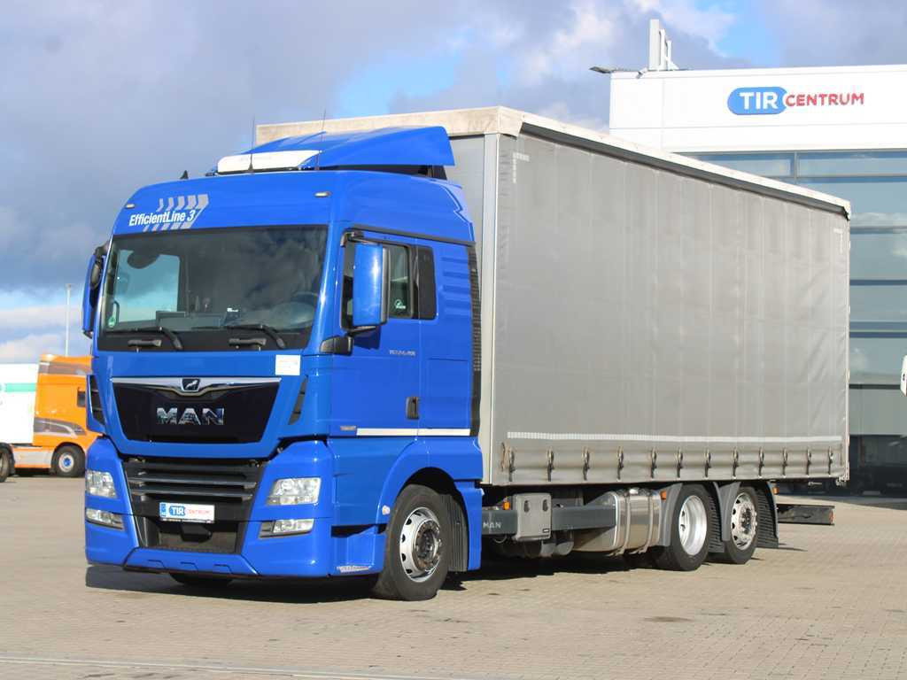 MAN TGX 24.460, EURO 6, 6X2, INDEPENDENT AIR CONDITIONING, AIR SUSPENSION - Camión lona: foto 1 MAN TGX 24.460, EURO 6, 6X2, INDEPENDENT AIR CONDITIONING, AIR SUSPENSION - Camión lona: foto 1