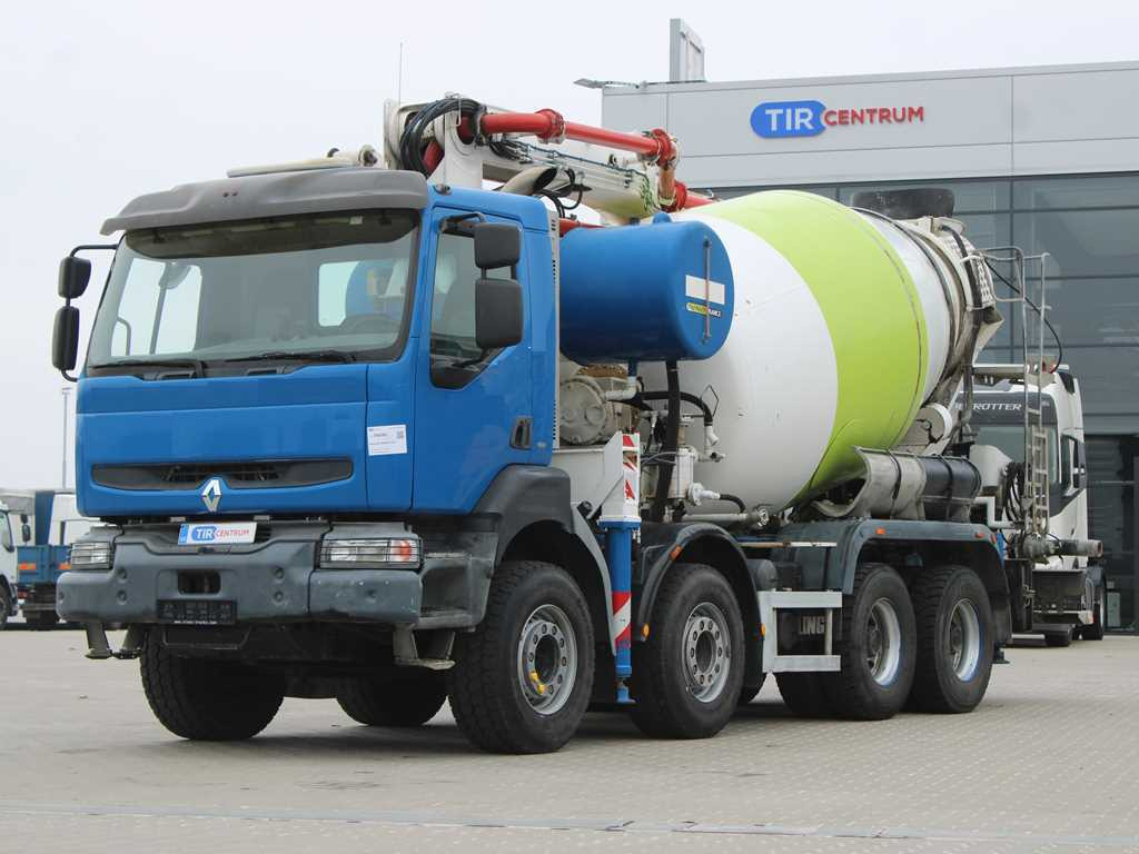 Renault KERAX 420, EURO 3, 7m3, 8X4, CIFA MAGNUM MK 24.4 CONCRETE PUMP - Camión hormigonera con bomba: foto 1 Renault KERAX 420, EURO 3, 7m3, 8X4, CIFA MAGNUM MK 24.4 CONCRETE PUMP - Camión hormigonera con bomba: foto 1