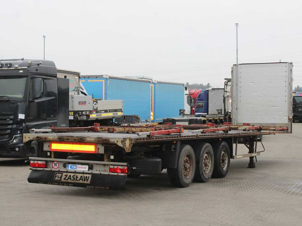 ZASŁAW D-651A, LIFTING AXLE - Semirremolque plataforma/ Caja abierta: foto 4 ZASŁAW D-651A, LIFTING AXLE - Semirremolque plataforma/ Caja abierta: foto 4