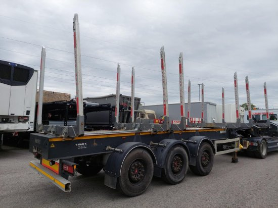 DOLL Holzauflieger H3S-12, Tydraul , Langholz, 2+4 verstellbare Rungenpaare, Langholz, Liftachse, - Semirremolque maderero: foto 4 DOLL Holzauflieger H3S-12, Tydraul , Langholz, 2+4 verstellbare Rungenpaare, Langholz, Liftachse, - Semirremolque maderero: foto 4