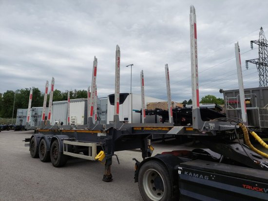 DOLL Holzauflieger H3S-12, Tydraul , Langholz, 2+4 verstellbare Rungenpaare, Langholz, Liftachse, - Semirremolque maderero: foto 5 DOLL Holzauflieger H3S-12, Tydraul , Langholz, 2+4 verstellbare Rungenpaare, Langholz, Liftachse, - Semirremolque maderero: foto 5