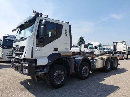 Iveco 8x4 Meiller Abroller, Automatik, E6, Retarder, - Camión multibasculante, Camión grúa: foto 1 Iveco 8x4 Meiller Abroller, Automatik, E6, Retarder, - Camión multibasculante, Camión grúa: foto 1