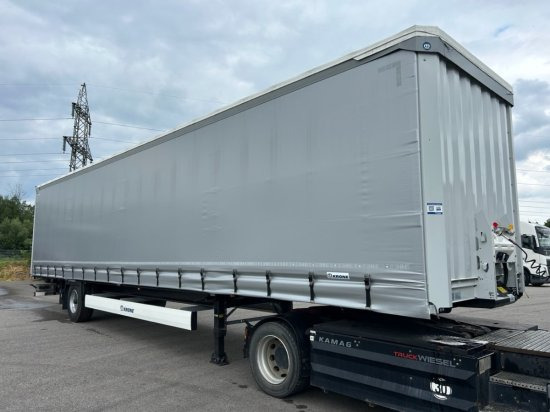 Krone 1-achs Auflieger, Heckabstützung XL Zertifikat, Edscha-Verdeck, - Semirremolque lona: foto 3 Krone 1-achs Auflieger, Heckabstützung XL Zertifikat, Edscha-Verdeck, - Semirremolque lona: foto 3