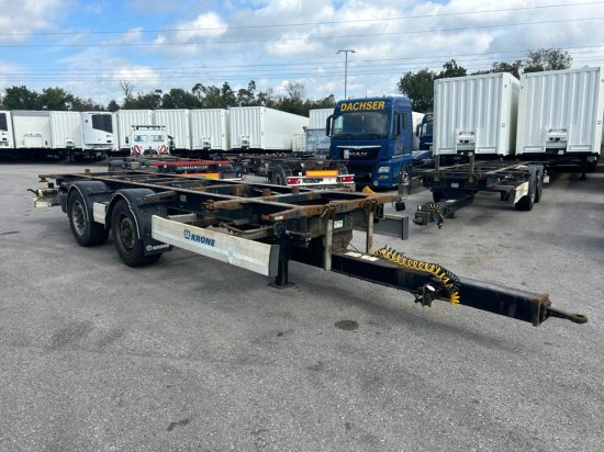 Krone ZZ/DC07 Tandem-Lafette, Standard, BPW-Achsen, Heckabstützung - Remolque portacontenedore/ Intercambiable: foto 1 Krone ZZ/DC07 Tandem-Lafette, Standard, BPW-Achsen, Heckabstützung - Remolque portacontenedore/ Intercambiable: foto 1