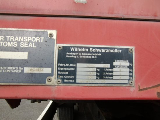 Remolque portacontenedore/ Intercambiable Krone ZZ/DC07 Tandem-Lafette, Standard,   BPW-Achsen, Heckabstützung ohne Container: foto 7