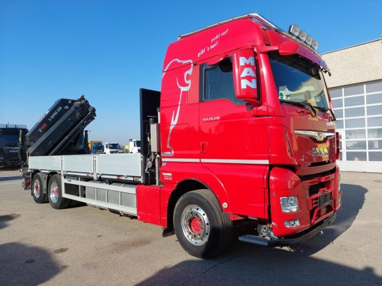 MAN TGX 26.510 BL Pritsche, Intarder, HIAB X-HIPRO 558EP-5, Alu-Felgen, Lenkachse, - Camión caja abierta, Camión grúa: foto 3 MAN TGX 26.510 BL Pritsche, Intarder, HIAB X-HIPRO 558EP-5, Alu-Felgen, Lenkachse, - Camión caja abierta, Camión grúa: foto 3