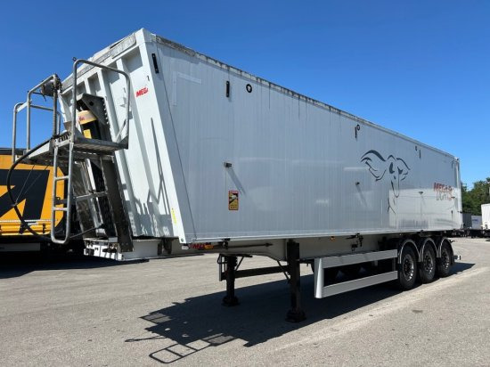 MEGA Light Alu-Kippmulde 55m³, Kombiklappe, SAF-Achsen, 1-A Liftachse, Rollplane - Semirremolque volquete: foto 1 MEGA Light Alu-Kippmulde 55m³, Kombiklappe, SAF-Achsen, 1-A Liftachse, Rollplane - Semirremolque volquete: foto 1
