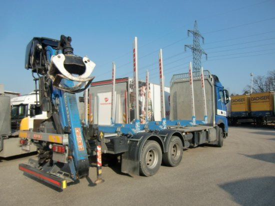 Mercedes-Benz Arocs 3353 6x4 Holztransp., Palfinger Kran Epsilon - Camión forestal, Camión grúa: foto 4 Mercedes-Benz Arocs 3353 6x4 Holztransp., Palfinger Kran Epsilon - Camión forestal, Camión grúa: foto 4
