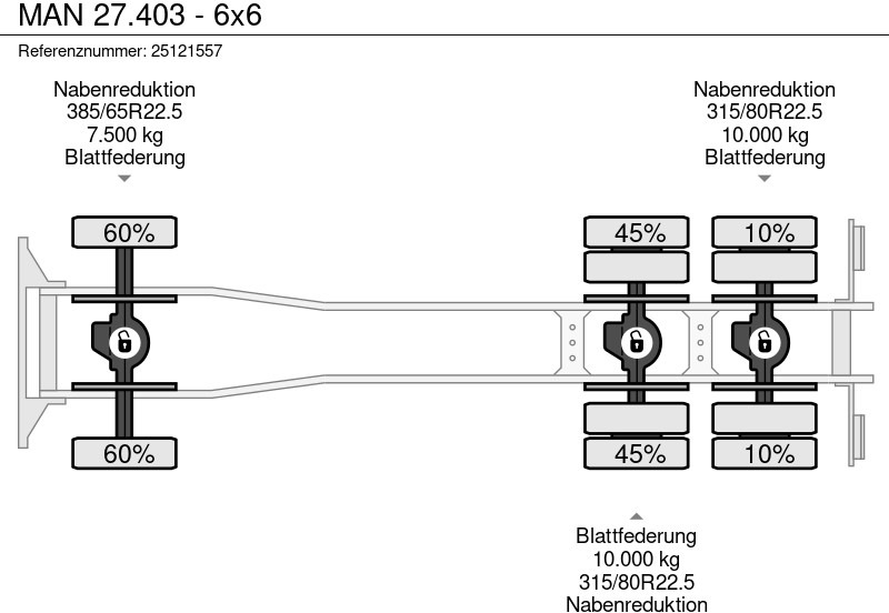 Camión volquete MAN 27.403 - 6x6: foto 12