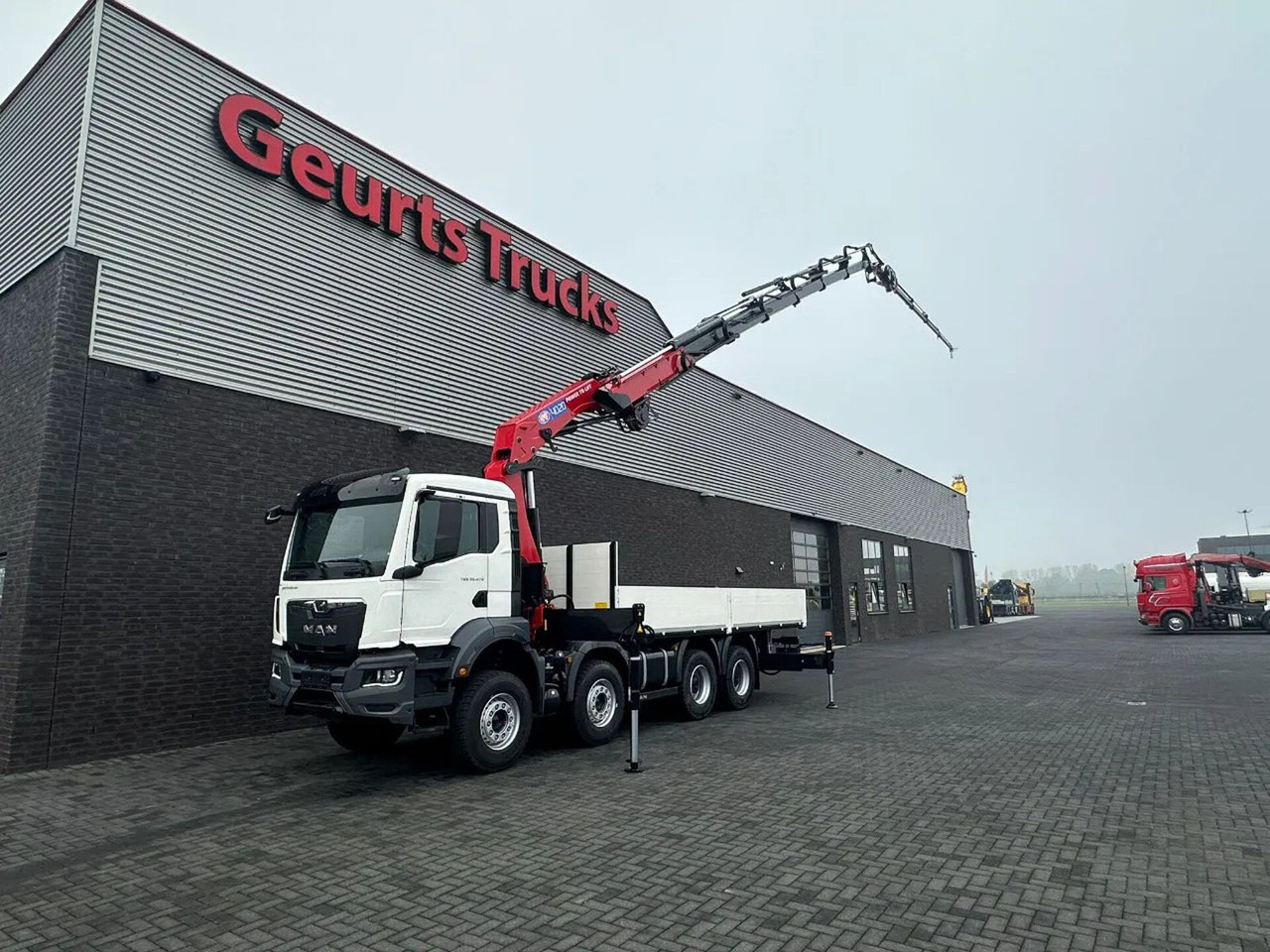 MAN TGS 35.470 8X4 HMF 4020-K6 + FJ 600 K4 KRAAN - Camión grúa: foto 2 MAN TGS 35.470 8X4 HMF 4020-K6 + FJ 600 K4 KRAAN - Camión grúa: foto 2