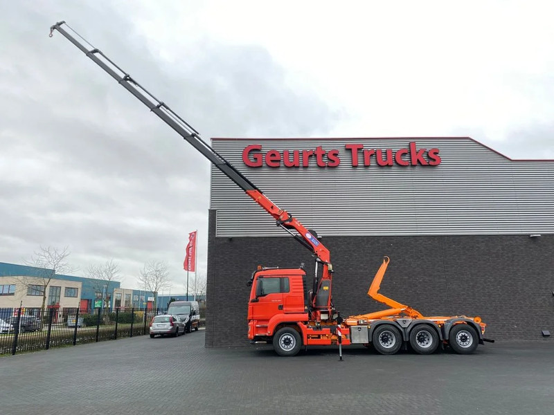MAN TGS 35.480 8X4 TRIDEM + 20 TON HAAKARM + HMF 3220-K6 KRAAN/KRAN/CRANE/GRUA - Camión multibasculante, Camión grúa: foto 5 MAN TGS 35.480 8X4 TRIDEM + 20 TON HAAKARM + HMF 3220-K6 KRAAN/KRAN/CRANE/GRUA - Camión multibasculante, Camión grúa: foto 5