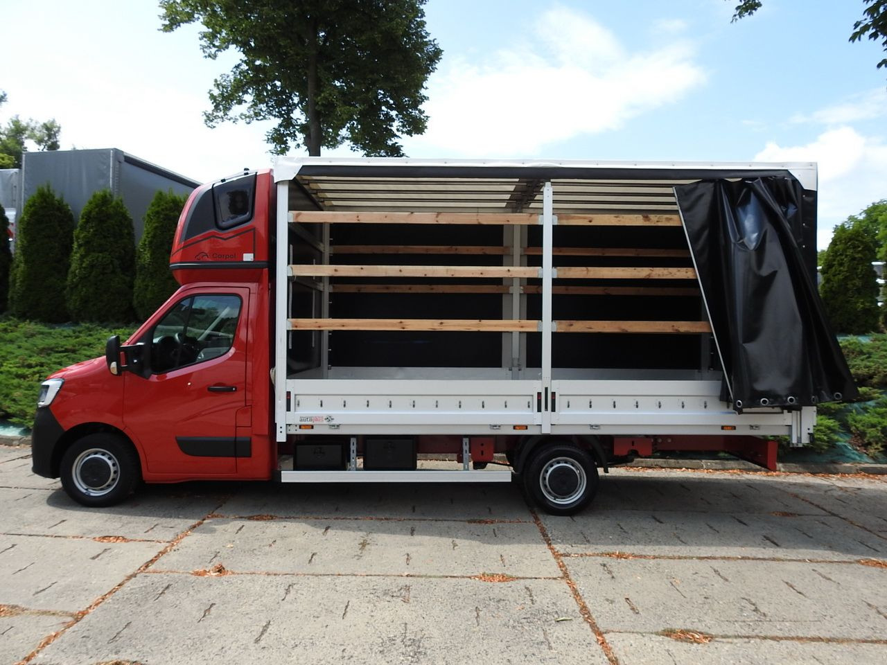 Furgoneta con lona RENAULT MASTER TARPAULIN 10 PALLETS WEBASTO CRUISE CONTROL LED LIGHTS PNEUMATICS AIR CONDITIONING  165HP: foto 8