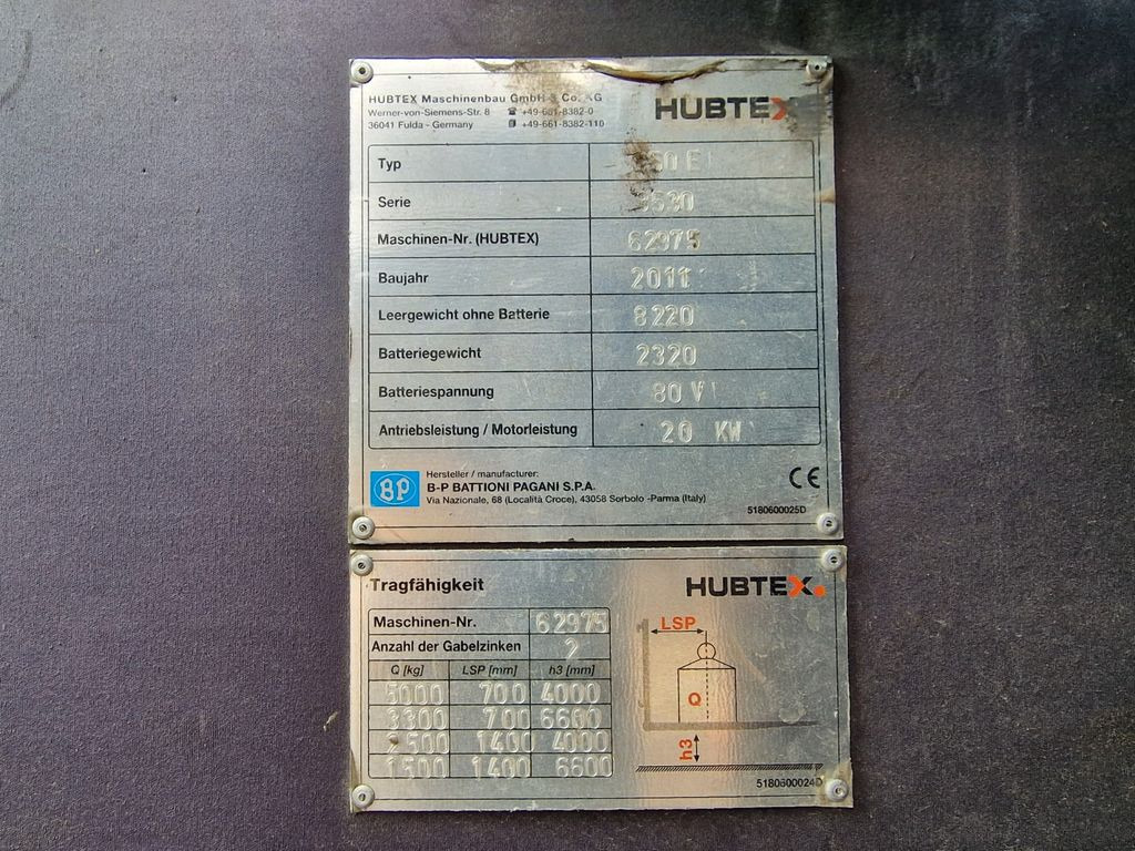 Carretilla de carga lateral Hubtex S50E Seiten Stapler / 2011 / 9.086 h Hubtex S50E Seiten Stapler / 2011 / 9.086 h: foto 22