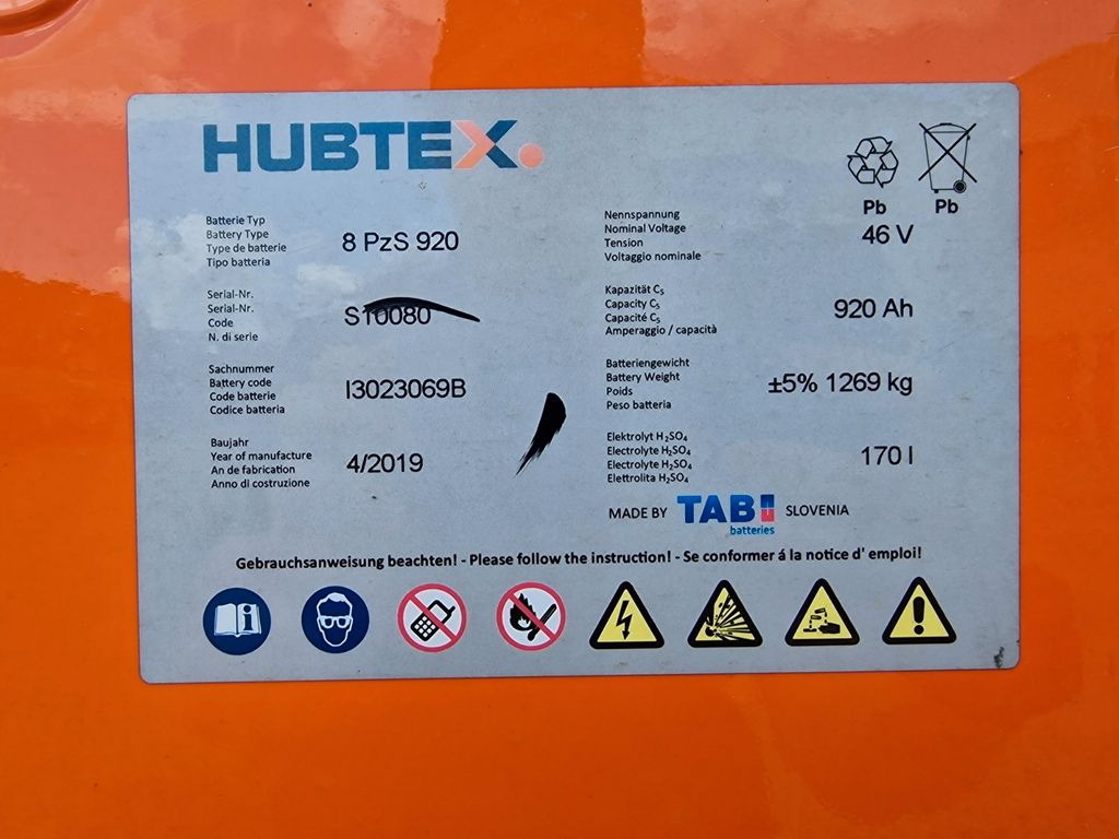 Carretilla de carga lateral Hubtex S50E Seiten Stapler / 2011 / 9.086 h Hubtex S50E Seiten Stapler / 2011 / 9.086 h: foto 23