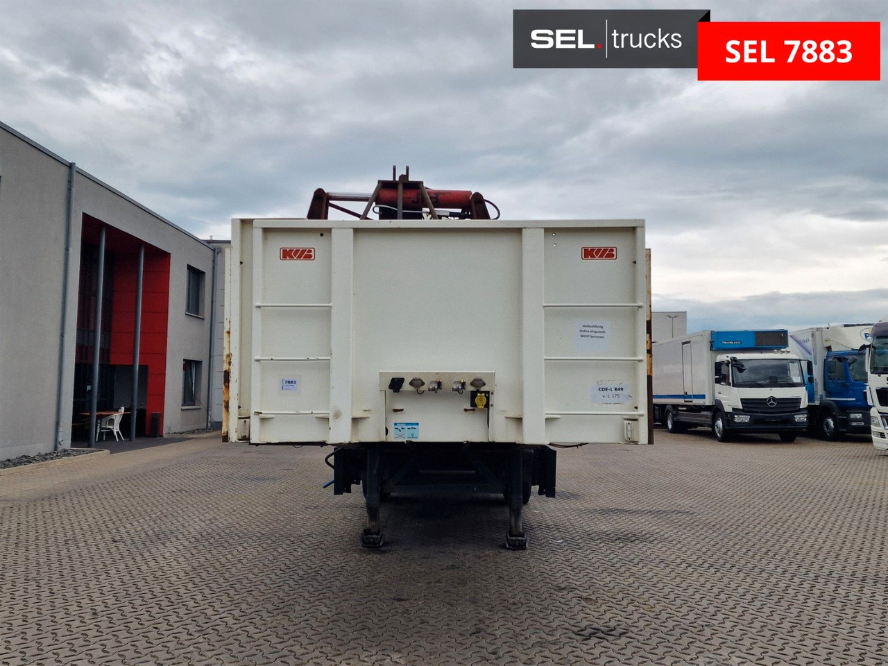 KWB P-393-STI-R1 / Rollkran / Kennis / Lenkachse - Semirremolque plataforma/ Caja abierta: foto 2 KWB P-393-STI-R1 / Rollkran / Kennis / Lenkachse - Semirremolque plataforma/ Caja abierta: foto 2