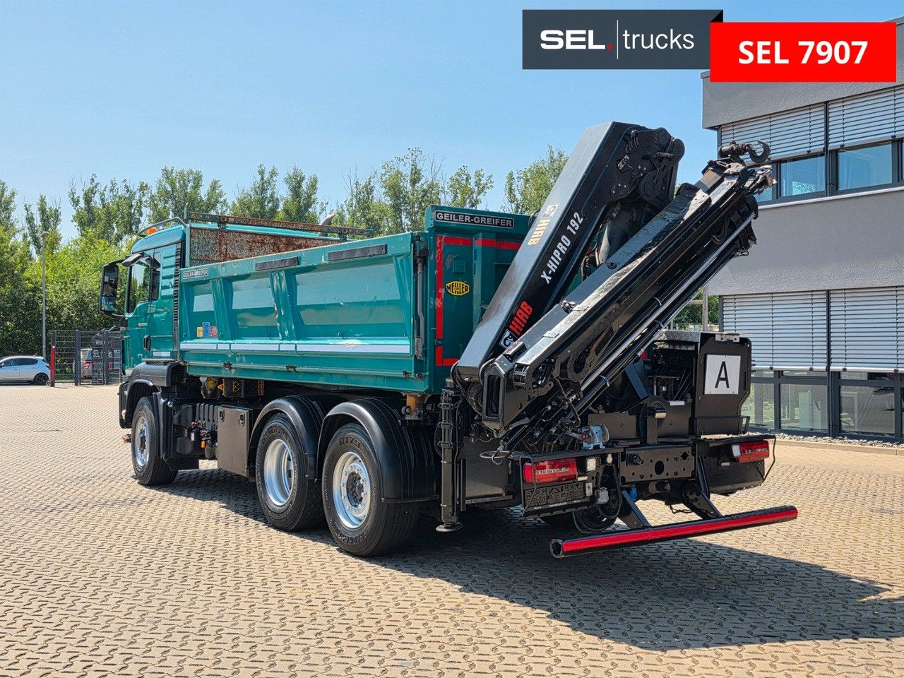 MAN TGS 28.480 6X4H-4 BL /HIAB /Fernbed. / Lenkachse - Camión volquete, Camión grúa: foto 1 MAN TGS 28.480 6X4H-4 BL /HIAB /Fernbed. / Lenkachse - Camión volquete, Camión grúa: foto 1