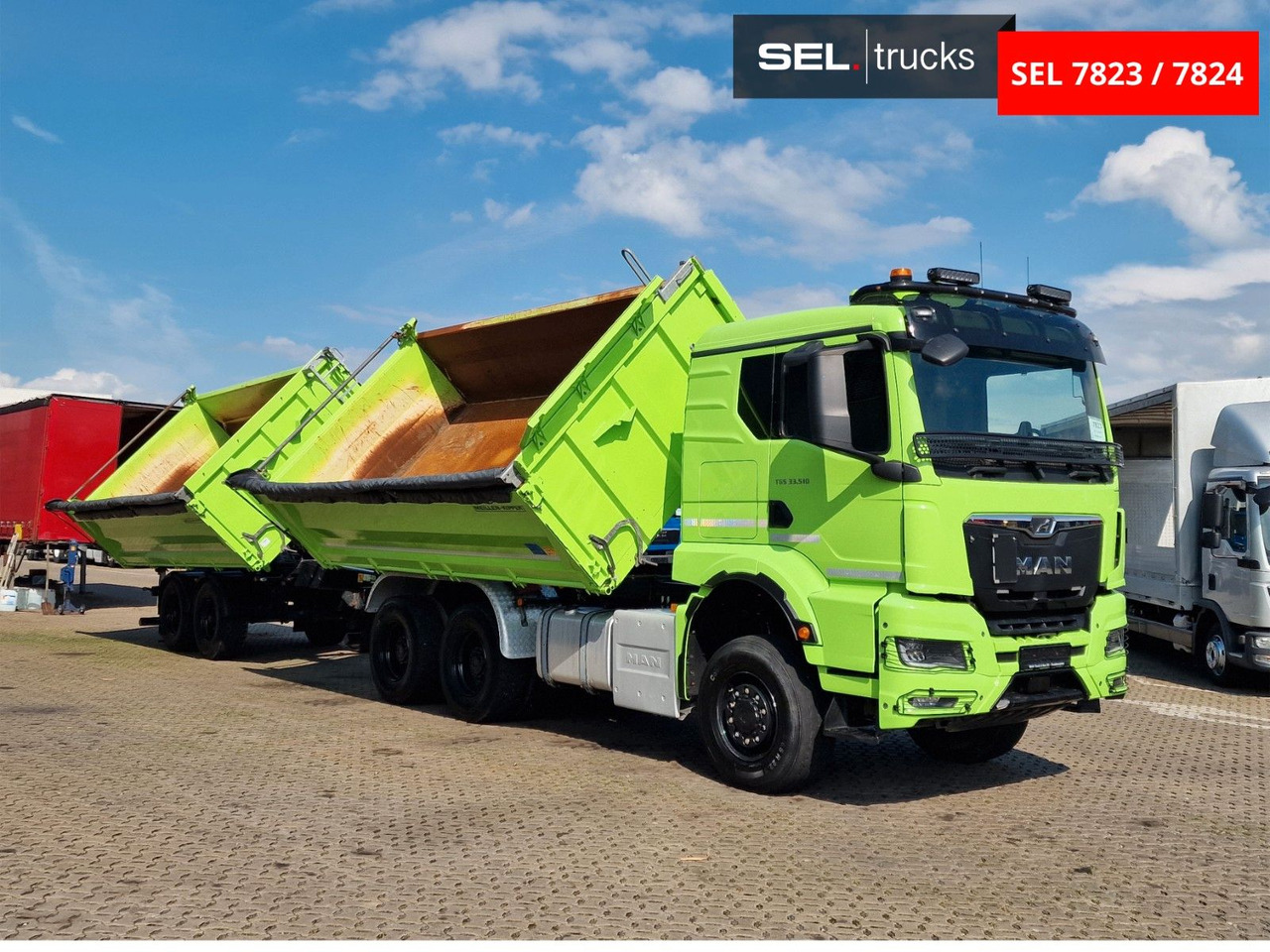 MAN TGS 33.510 6x6 BL CH /Dreiseitenkipper /6x6 / 6D - Camión volquete: foto 3 MAN TGS 33.510 6x6 BL CH /Dreiseitenkipper /6x6 / 6D - Camión volquete: foto 3