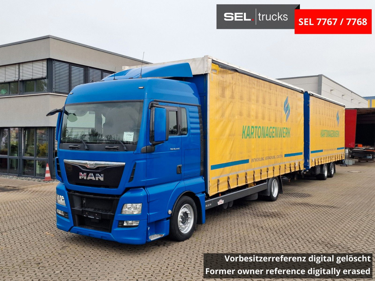 MAN TGX 18.440 4X2 LL-U /Intarder/Hubdach/Durchlade - Camión lona: foto 1 MAN TGX 18.440 4X2 LL-U /Intarder/Hubdach/Durchlade - Camión lona: foto 1