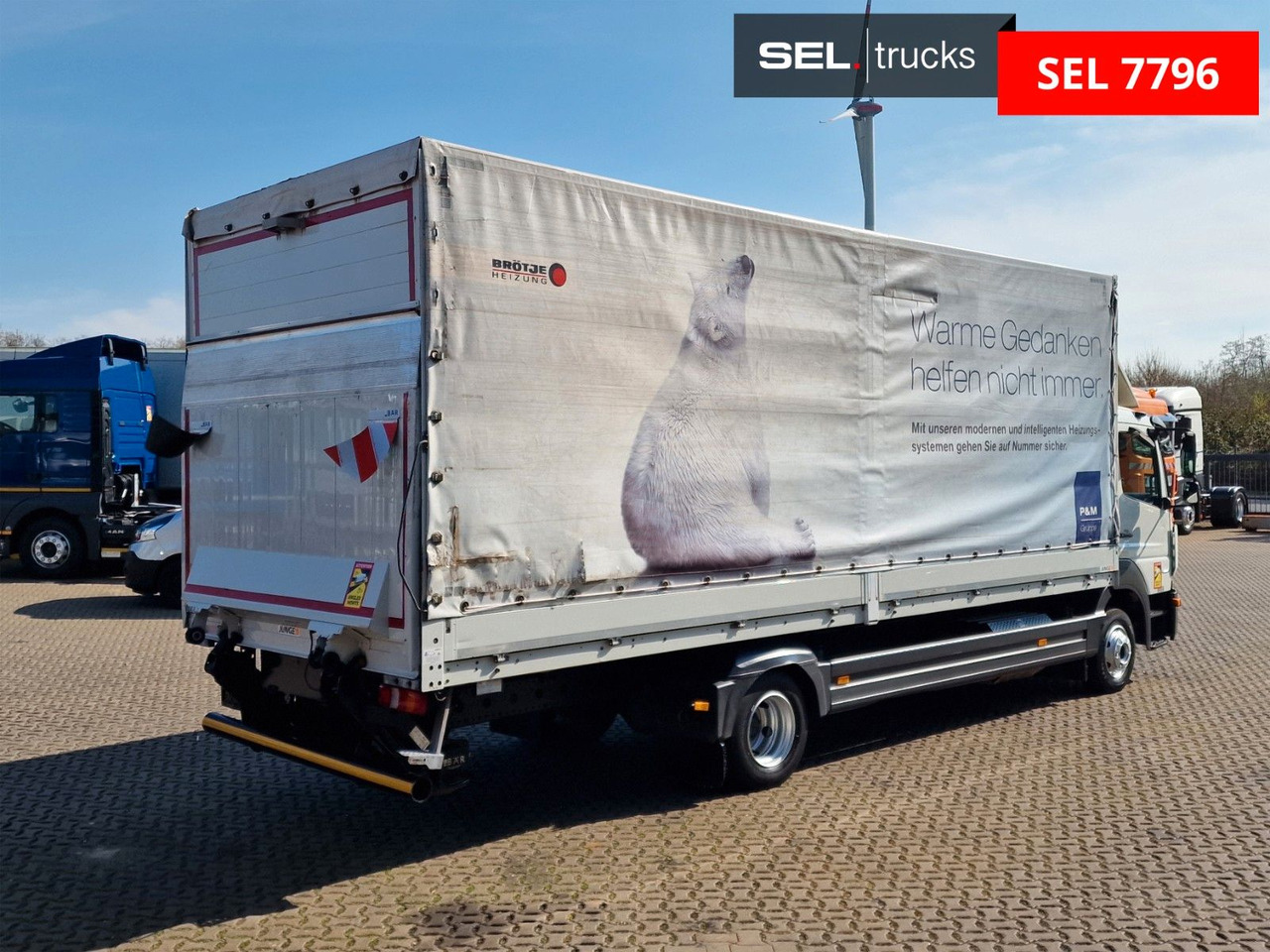 Mercedes-Benz Atego 1221 / Ladebordwand - Camión lona: foto 5 Mercedes-Benz Atego 1221 / Ladebordwand - Camión lona: foto 5