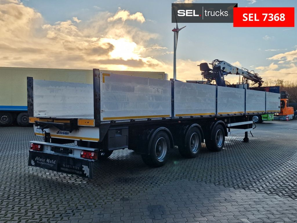 Schröder S11/24-P2-13,55 / Kran / Lenkachse Schröder S11/24-P2-13,55 / Kran / Lenkachse - Semirremolque plataforma/ Caja abierta: foto 5 Schröder S11/24-P2-13,55 / Kran / Lenkachse Schröder S11/24-P2-13,55 / Kran / Lenkachse - Semirremolque plataforma/ Caja abierta: foto 5