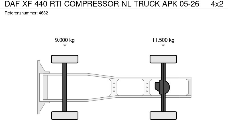 Cabeza tractora DAF XF 440 RTI COMPRESSOR NL TRUCK APK 05-26: foto 18
