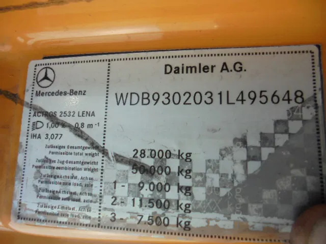 Limpieza de alcantarillado Mercedes-Benz Actros 2532 LENA ADR: foto 20