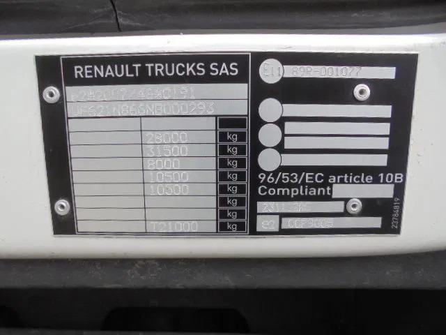 Leasing de Renault 320 6X4 + FASSI F245 DEMO UNUSED NL TRUCK Renault 320 6X4 + FASSI F245 DEMO UNUSED NL TRUCK: foto 18