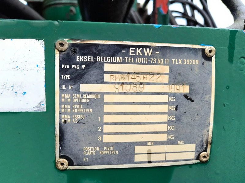 Semirremolque plataforma/ Caja abierta EKW WITH FONCTIONING (!) GLIDING CRANE: foto 19 Semirremolque plataforma/ Caja abierta EKW WITH FONCTIONING (!) GLIDING CRANE: foto 19