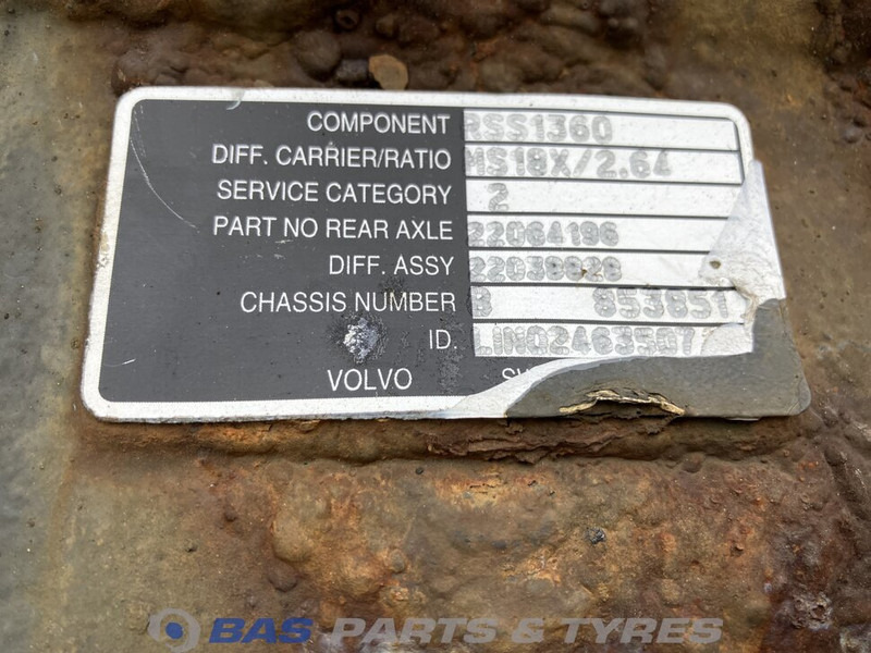 Meritor Differentieel Volvo RSS1360 P13180 - Diferencial para Camión: foto 5 Meritor Differentieel Volvo RSS1360 P13180 - Diferencial para Camión: foto 5