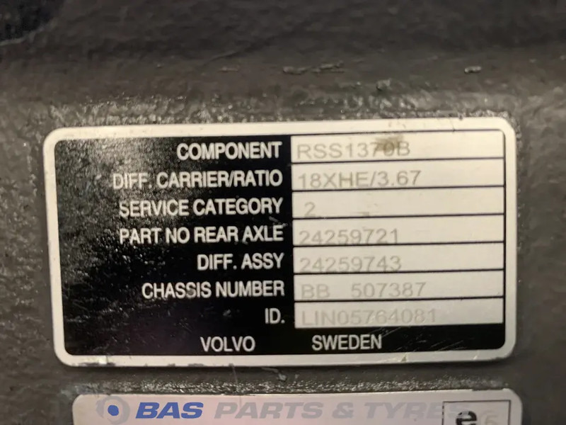 Diferencial para Camión Volvo: foto 6 Diferencial para Camión Volvo: foto 6