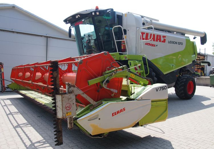 Kombajn zbożawy Claas Lexon 570  Kombajn zbożowy CLAAS LEXION 570+ heder VARIO 7,5m - Cosechadora de granos: foto 2 Kombajn zbożawy Claas Lexon 570  Kombajn zbożowy CLAAS LEXION 570+ heder VARIO 7,5m - Cosechadora de granos: foto 2