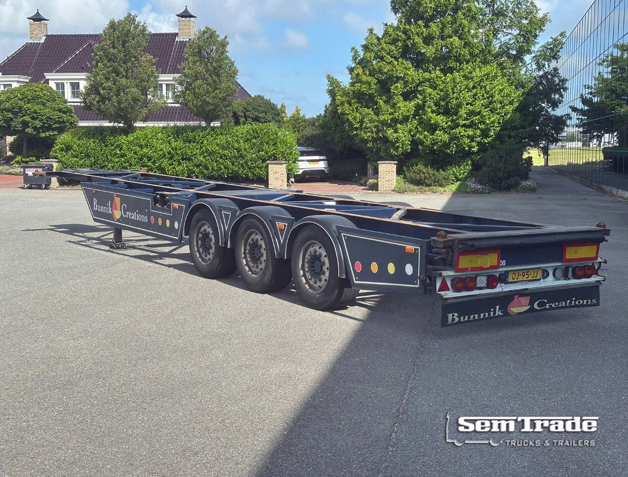 Burg BPO 13-27 Ccxlx 40" Galvanised Super Chassis SAF Axles Disc Brakes 2x Lift Axles 3 Pieces IN Stock Super Condition - Semirremolque portacontenedore/ Intercambiable: foto 2 Burg BPO 13-27 Ccxlx 40" Galvanised Super Chassis SAF Axles Disc Brakes 2x Lift Axles 3 Pieces IN Stock Super Condition - Semirremolque portacontenedore/ Intercambiable: foto 2
