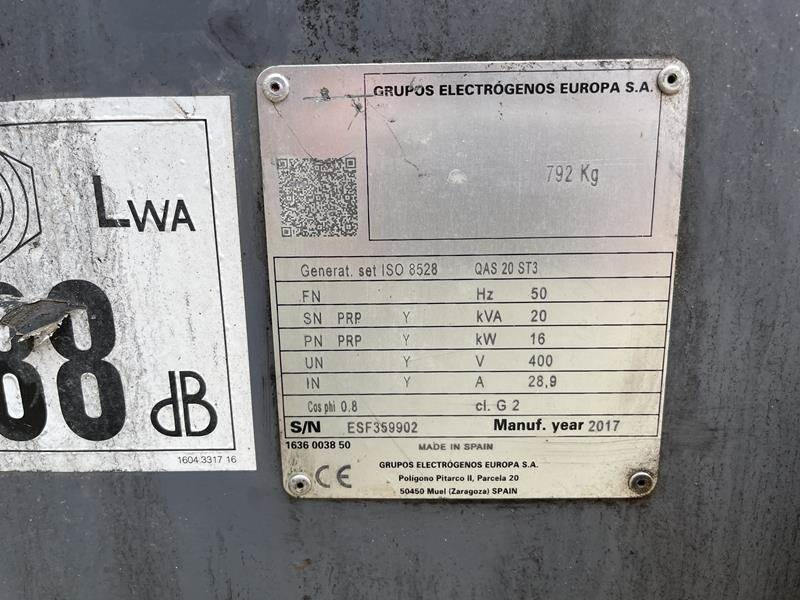 Atlas-Copco QAS 20 - Generador industriale: foto 2 Atlas-Copco QAS 20 - Generador industriale: foto 2