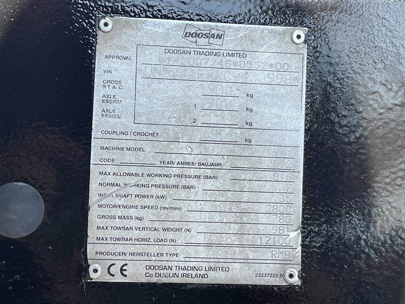 Doosan 7 / 41 - N - Compresor de aire: foto 4 Doosan 7 / 41 - N - Compresor de aire: foto 4