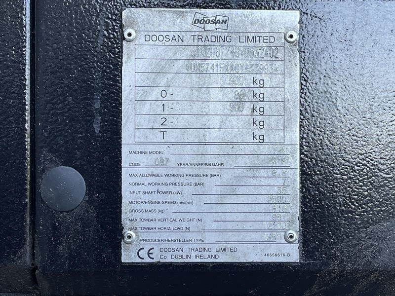 Doosan 7 / 41 - N - Compresor de aire: foto 4 Doosan 7 / 41 - N - Compresor de aire: foto 4