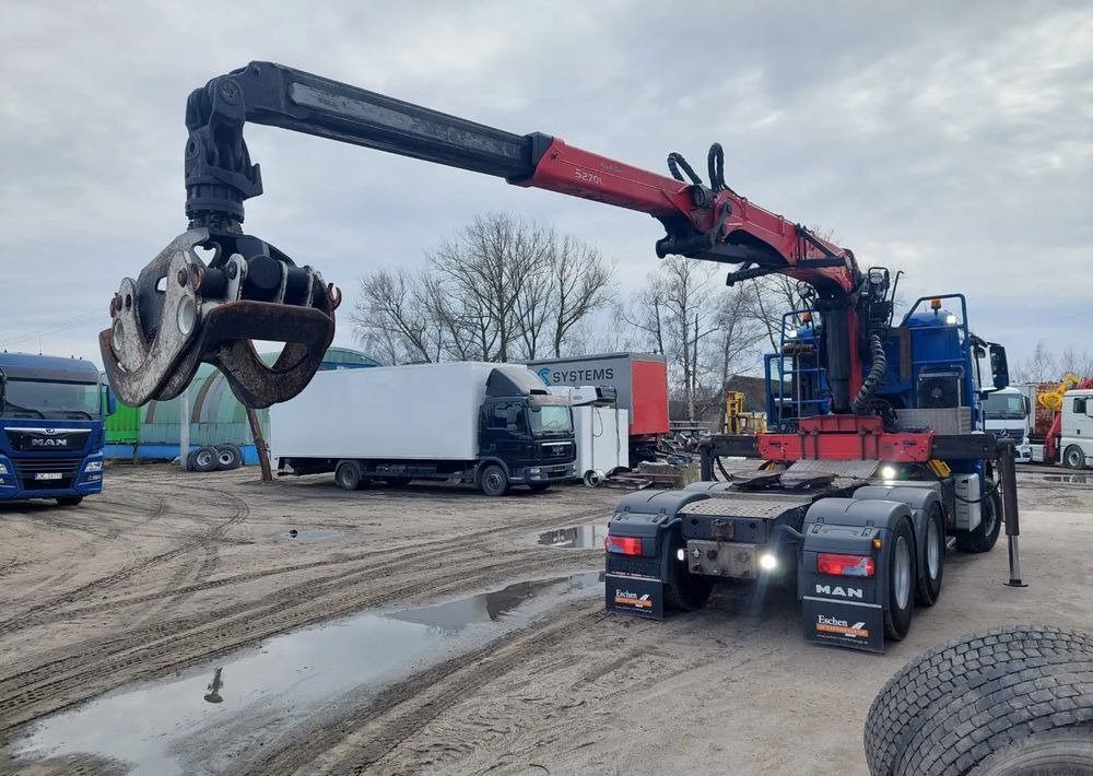 MAN TGS 26-480 6x4 do drewna PALFINGER Epsilon S 270L83 - Cabeza tractora: foto 1 MAN TGS 26-480 6x4 do drewna PALFINGER Epsilon S 270L83 - Cabeza tractora: foto 1