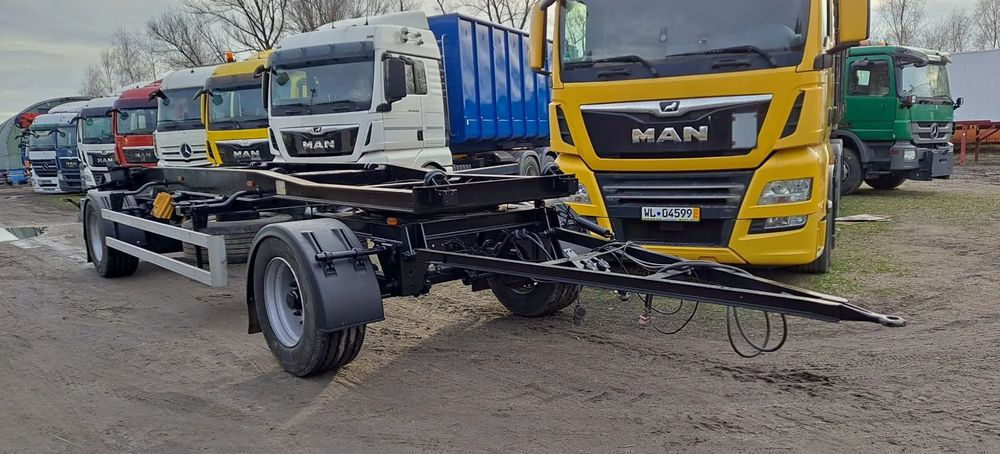 Huffermann Przyczepa na wózku HAR 1870 do hakowca - Remolque multilift/ Portacontenedores de cadenas: foto 2 Huffermann Przyczepa na wózku HAR 1870 do hakowca - Remolque multilift/ Portacontenedores de cadenas: foto 2