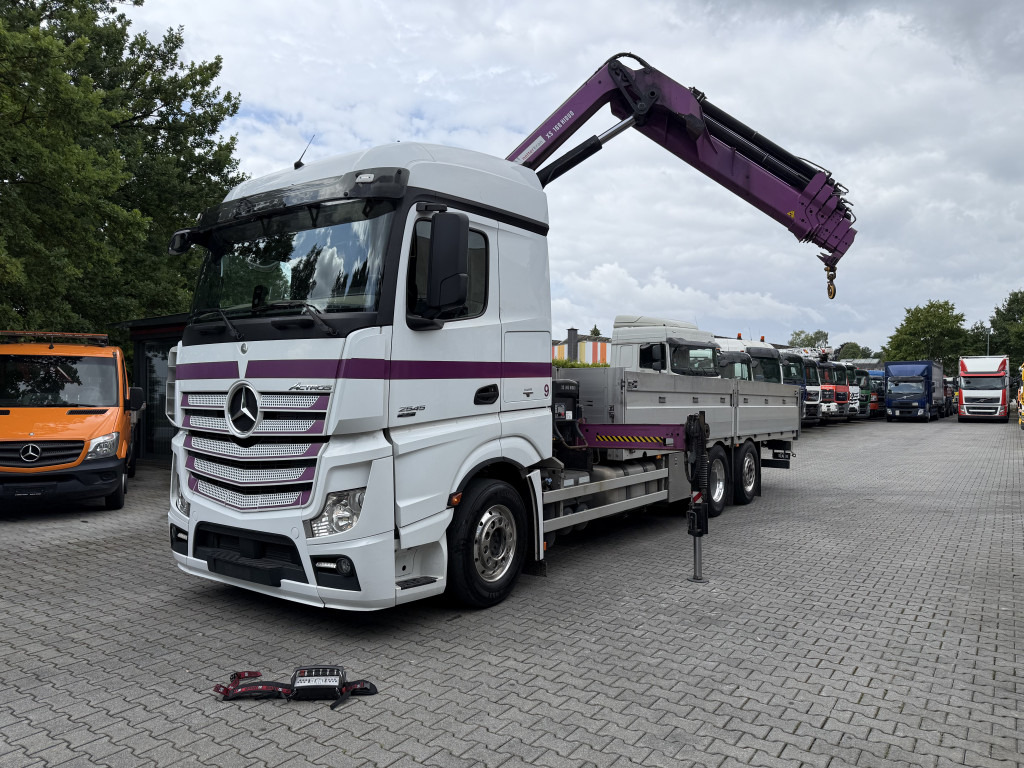 Mercedes-Benz Actros 2545 6X2 HIAB 166 bis 19 Meter - Camión caja abierta, Camión grúa: foto 1 Mercedes-Benz Actros 2545 6X2 HIAB 166 bis 19 Meter - Camión caja abierta, Camión grúa: foto 1